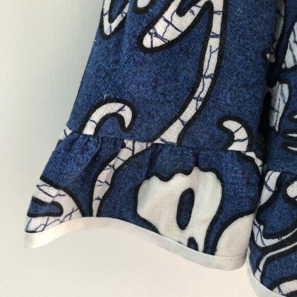 VINTAGE Hawaiian Original Hilo Haittee Dress Flutter Hem Flowers Pulmeria 8 - Picture 6 of 7